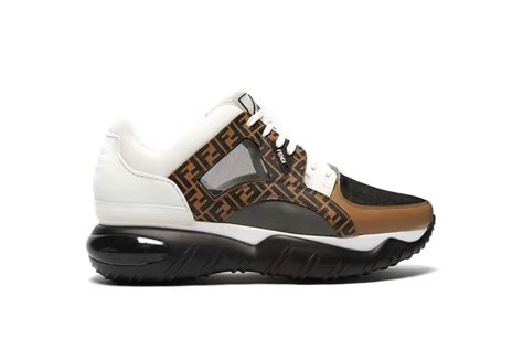 fendi chunky sneakers|fendi shearling leather sneakers.